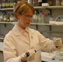 Marja in her lab