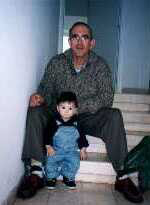 Lenny and grandson, Taiyo